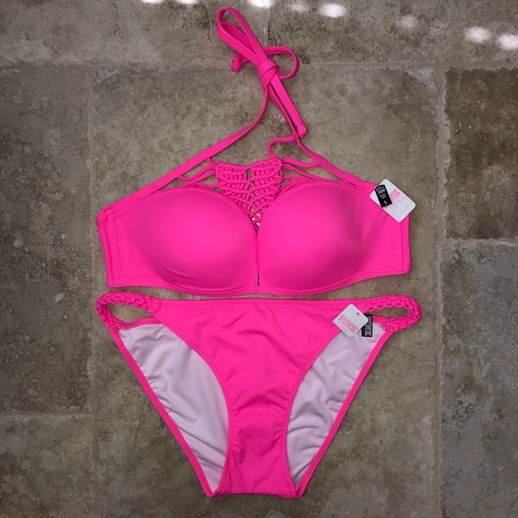 New Victoria’s Secret PINK MACRAMÉ Bikini set - Picture 6 of 13